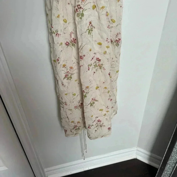 Zara White Dress with Floral Details Coquette Cottagecore - Picture 5 of 8